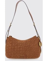 Michael Kors - Nolita Woven Suede Shoulder Bag With Charm - Lyst