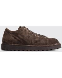 Marsèll - Pallottola Pomice Suede Derby Shoes With Notched Sole - Lyst