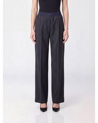 Pinko - Phaius High-Waisted Wool Blend Palazzo Trousers - Lyst