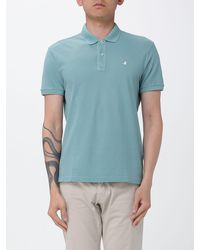 Brooksfield - Basic Cotton Polo Shirt With Logo - Lyst