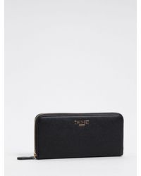 Twinset - Saffiano Faux Leather Continental Zip Wallet - Lyst