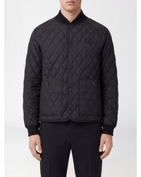 Burberry - Quilted And Padded Equestrian Knight Logo Bomber Jacket - Lyst