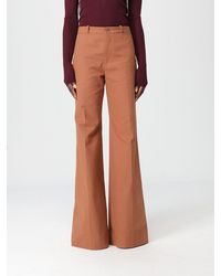 Chloé - Chlo&Eacute Flared Cotton Trousers - Lyst