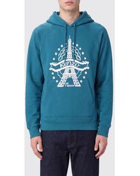KENZO - 'Eiffel Tower' Cotton Hoodie With Graphic Print And Kangaroo Pocket - Lyst