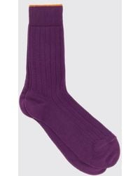 Gallo - Ribbed Crew Socks - Lyst