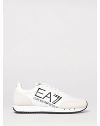 EA7 - Nylon And Suede Sneakers - Lyst