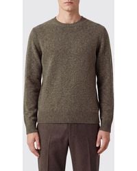 Brooksfield - Herren-Pullover Mit Rundhalsausschnitt Aus Reiner Wolle Mit Rippbündchen - Lyst