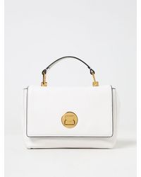 Coccinelle - Liya Bag In Grained Leather With Shoulder Strap - Lyst