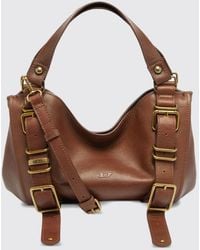 DIESEL - D-One Small Smooth Leather Handbag With Oval D Logo - Lyst