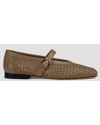 Doucal's - Woven Nappa Leather Ballerinas - Lyst