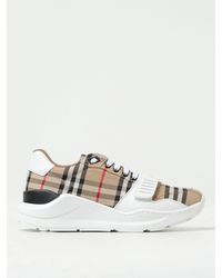 Burberry - Sneakers New Regis in canvas con Vintage Check jacquard - Lyst