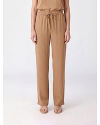 Herno - Pantalones Palazzo De Jersey De Talle Alto Con Cordón - Lyst