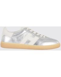 Hogan - Cool Laminated Leather Sneakers - Lyst