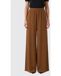 Max Mara - Wide-Leg Crêpe Trousers - Lyst