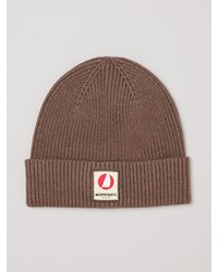 Murphy & Nye - Cotton Beanie Hat With A Turn-Up Cuff And Logo Patch - Lyst