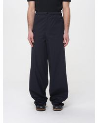 Jil Sander - Wide Leg Cotton Trousers - Lyst