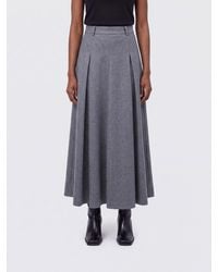 By Malene Birger - High-Waisted A-Line Midi Skirt - Lyst