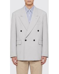 MTL Studio - Giacomo Double-Breasted Wool Blend Blazer - Lyst