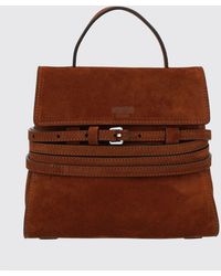 Moschino - Tie Me Suede Bag - Lyst