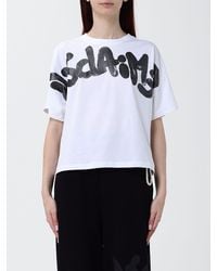 DISCLAIMER - Relaxed Fit Cotton T-Shirt With Printed Logo And Crew Neck - Lyst