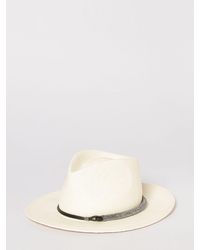 Brunello Cucinelli - Raffia Hat With Jewel Ribbon - Lyst
