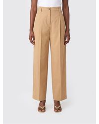 Alberto Biani - High-Waisted Tailored Flared Cotton Trousers - Lyst