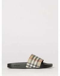 Burberry - Vintage Check Rubber Slides - Lyst