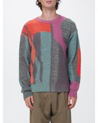 Paul Smith - Locker Geschnittener Pullover Von Aus Woll- Und Mohairmischung Mit Abstraktem Muster - Lyst