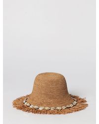 Alanui - Bast-Hut Mit Bestickten Muscheln - Lyst