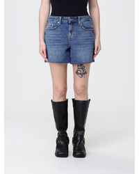 7 For All Mankind - Cotton Denim Shorts - Lyst