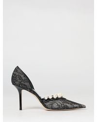 Jimmy Choo - Aurelie Lace Pumps With Faux Pearls - Lyst