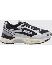 Autry - Hyperway Bicolour Leather And Mesh Low-Top Sneakers - Lyst