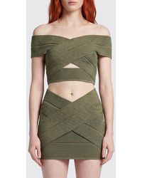 Balmain - Jersey Cropped Top - Lyst