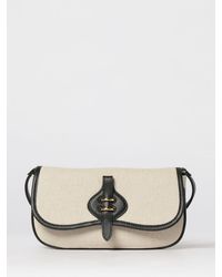 Coccinelle - Mavery Canvas And Grained Leather Bag - Lyst