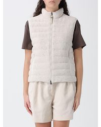 Brunello Cucinelli - Padded Vest With Sequins - Lyst