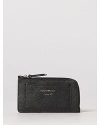 Emporio Armani - Leather Zip Wallet - Lyst