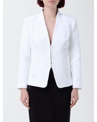 Elisabetta Franchi - Bouclé Tweed Blazer - Lyst