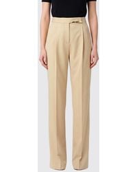 Elisabetta Franchi - Virgin Wool Blend Wide Leg Trousers - Lyst