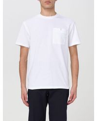 Valentino - T-shirt di cotone con V Logo effetto cut-out - Lyst