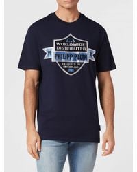 Philipp Plein - Embroidered Rhinestone Logo Cotton T-Shirt - Lyst