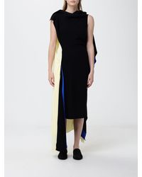 Loewe - Asymmetric Viscose Dress - Lyst