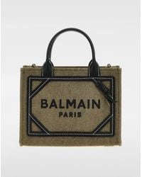 Balmain - Tote B-Army Small Aus Canvas - Lyst