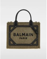 Balmain - Tote B-Army Small Aus Canvas - Lyst