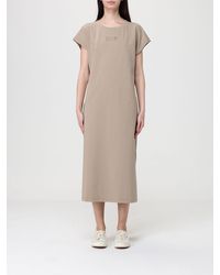 EA7 - Stretch Cotton T-Shirt Dress - Lyst