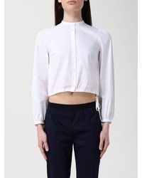 Liviana Conti - Faye Cotton Blend Cropped Fit Shirt - Lyst