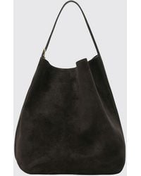 TOTEME - Medium Suede Tote Bag With Adjustable Handle And Hook Closure - Lyst
