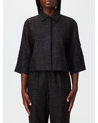 Liviana Conti - Cecilie Wool Blend Shirt Jacket With Dropped Shoulders - Lyst