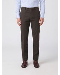 Brunello Cucinelli - Slim Fit Stretch Cotton Chino Trousers With Pleats - Lyst