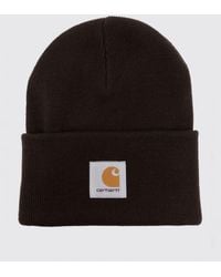 Carhartt - Acrylic Beanie Hat With Embroidered Logo And Turn-Up - Lyst