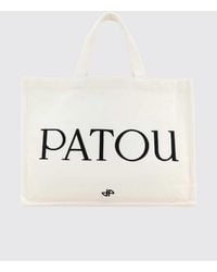 Patou - Cotton Bag With Embroidered Logo - Lyst